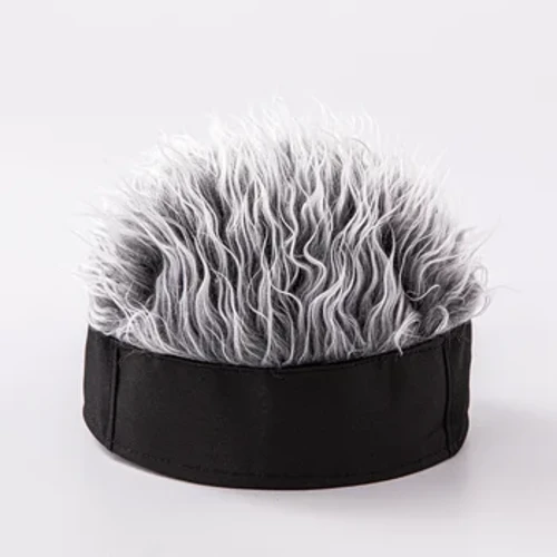 Baseball Cap Männer Fraen Beanie Perück Hut Spaass Kuerz Hoer Mutzen Atem Soft fir Party Toupée Mutzen Outdoor Beanie