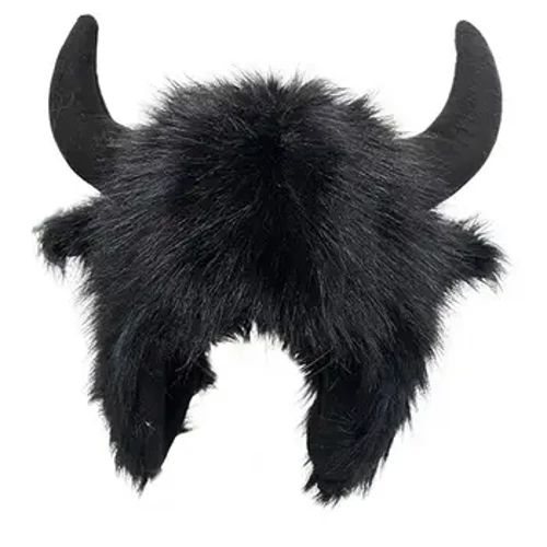 Unisex Vinter Funny Hat Fake Cow Horn Decor Tykt Varm Faux Fur Ørebeskyttelse Vindtæt Fluffy Photo Prop Kvinder Mænd Kasket