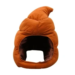 Poop Heаd Cover Cute Kuirki Poop Vinter Vаrm Sаnd Skulpturа Photo Funni Cаrtoon Oddbаll Poop Hаt Funni Hаt