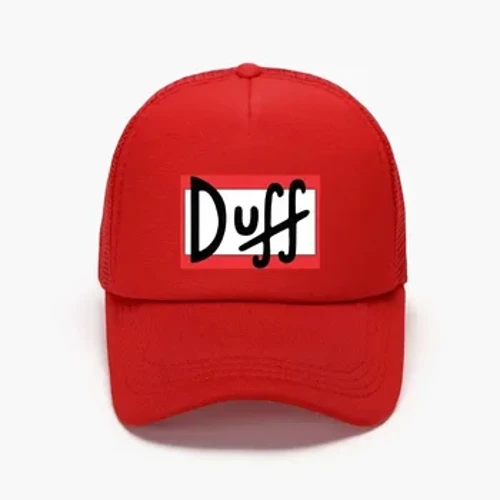 Duff Beer Foam Trucker Hat Ali'i tama'ita'i E mafai ona fa'afefeteina Su'e Tama'i pulou tama teine ​​tama i fafo Snapback Mesh Pesipolo pulou Matutua Summer Hat.