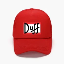 Duff Beer Foam Trucker Hat Ali'i tama'ita'i E mafai ona fa'afefeteina Su'e Tama'i pulou tama teine ​​tama i fafo Snapback Mesh Pesipolo pulou Matutua Summer Hat.