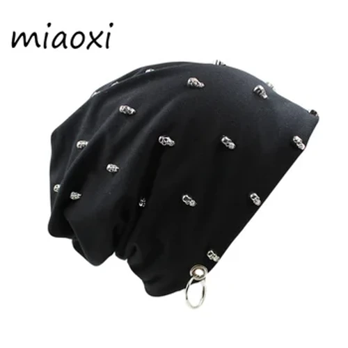Miaoxi Yangi Moda Erkaklar Ayollar Uniseks Kundalik shlyapalar Boshsuyagi halqa brendi qalpoqlari Qishki issiq qalpoqlar qalin kattalar uchun Hip Hop kaputli shlyapalar