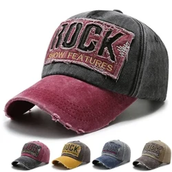 Llythyr Brodwaith Cotwm Golchi Gwanwyn Haf Cap Baseball Dynion Merched Chwaraeon Awyr Agored Snapback Hat Hat Hip Hop Dad Capiau Trucker