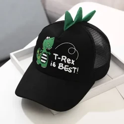 Yetişkin Çocuk Bebek Karikatür Dinozor Işlemeli Mektup Baskılı Kap Harajuku Moda Erkek Kız Beyzbol Kapakları Sivri Şapka бейсболка