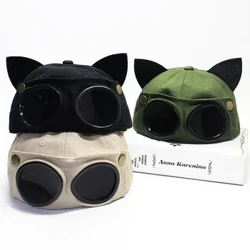 2022 Gloiní Píolótach Nua Hata Baseball Mná Fir Cluaise Cat Caipín Visor Grian Caipín Snapback Caipín Rothaíochta Caipín Snapback Caipín an Fhómhair agus an Gheimhridh