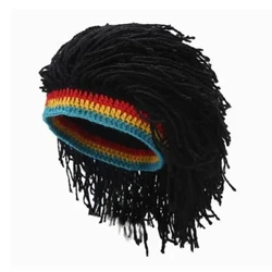 Rasta Wig Beanie Caps mo alii kolose e fai i lima o le pulou mafanafana o le taumalulu Gorros Halloween Aso Fanau Meaalofa Maliu Pati Balaclava