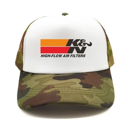 K&N Air Filters POWER Turbo Trucker Cap Men Funny Hat Baseball Cap Cool Summer Unisex Mesh Net Caps MZ-375
