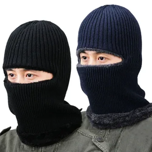 Gyşky erkekler trikota armyly gyzgyn galyň ýüň şlýapa Aýallar ýumşak açyk gulakdan goramak Bir bölek şlýapa şarf Aýal sowuk şlýapanyň öňüni alýar