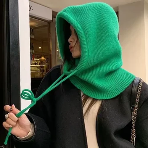 pulou lalaga pupuu o le Winter Balaclava pulou tama'ita'i Korean Style fa'a mafanafana fafo pulou manoa e tasi le ua.