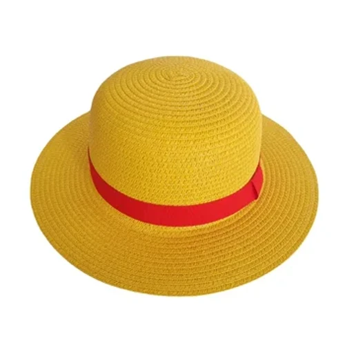 Luffy Tuí Hat Anime Cartúin Cosplay Cap Accessories do Mhná Fir Kids Samhraidh Sunshade