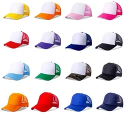 1 st mode unisex vanlig baseball cap justerbar trucker platt visir cap snapback mesh krökta män kvinnor avslappnad sol sommarhatt