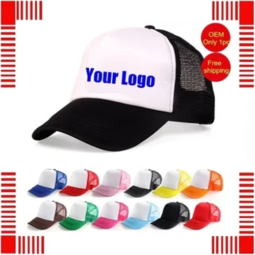 DIY Customized Logo Baseball Caps Para sa Team Trucker Hats Adult Advertisement Snapback Hats para sa mga lalaki at babae kpop Custom na Logo