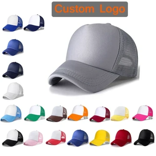 Custom Logo Baseball Cap Print Free 50 Colors Summer Adult Child Personality Trucker Hat Polyester Gorros Blank Mesh Cap Unises