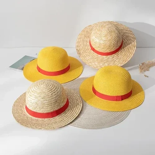 Hat Tuí Luffy Anime Caipíní Cosplay Cartún Gabhálais Hat Grian an tSamhraidh Hat Tuismitheora-Leanaí Hata Luffy do Mhná Fir
