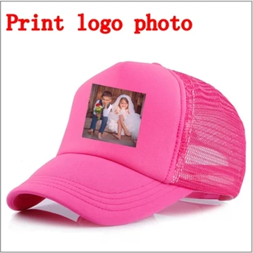 Argraffu WZCX Lluniau Hysbysebu Awyr Agored Trucker Cap Dynion Cysgodi Gwres Addasu Logo Haf Addasadwy Dad Hat Rhwyll Cap