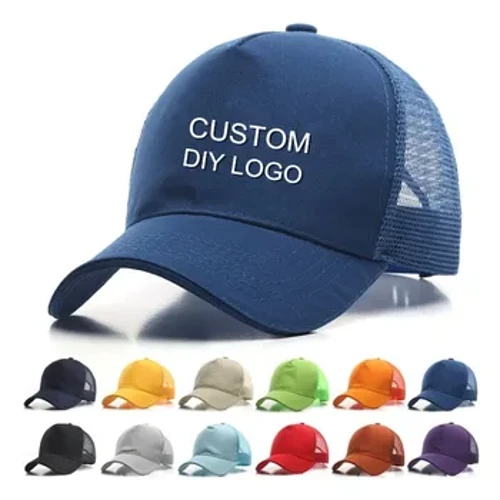 Naised Mehed 1tk OEM ODM DIY Tasuta Logo prinditud tikandid baseabll cap Unisex Adult Custom Logo trucker cap Snapbacks Hat gorros