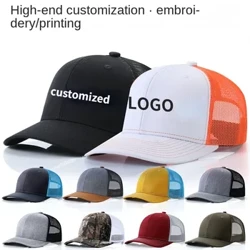 Benotzerdefinéiert Logo Print Broderie Microbend Rand Snapback Hutt Nei Erwuessener Casual Acryl Sports Mesh Hut Fraen Männer Tennis Baseball Cap