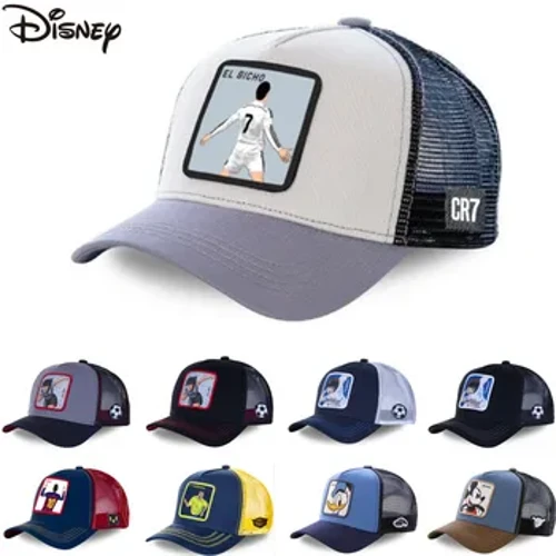 Yeni Marka Disney Minnie Mickey Snapback pamuklu beyzbol şapkası Erkek Kadın Hip Hop Baba örgü şapka kamyon şoförü şapkası Dropshipping