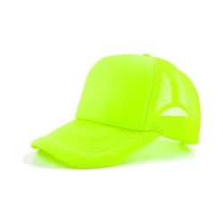 Plain Blank Neon Trucker Hat 5 Panel Summer Baseball Cap Mesh Back Snapback Adjustable gorra mujer cap para sa mga lalaki бейсболка