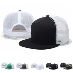 Modische Unisex-Kappe, Acryl, schlichte Snapback-Mütze, hochwertige Hip-Hop-Baseballkappe für Erwachsene, Herren und Damen, Mesh-Kappe Baseballmütze für die Freizeit im Freien