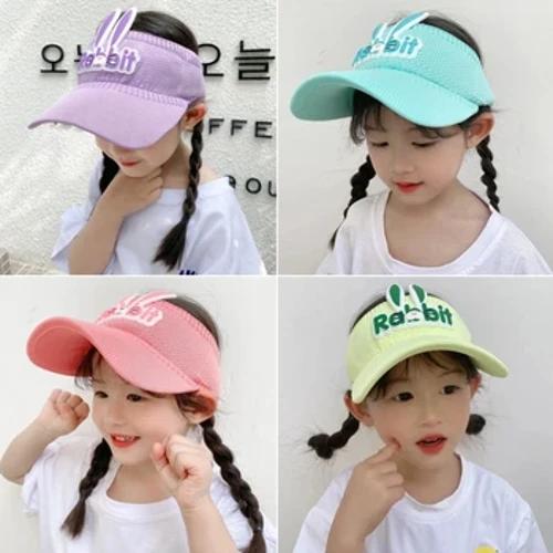 2023 Mga Bagong Sumbrerong Pang-araw ng mga Bata Mga Panakip sa Tag-init ng mga Bata Cute Rabbit Wings Bunny Hat Summer Hat para sa mga Bata Mga Batang Babae Mga Sumbrero na 3-12 taong gulang