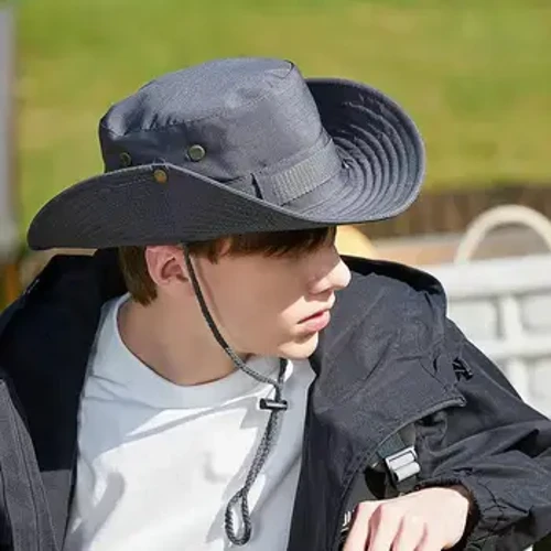 Kerai Koboi Ember Topi Memancing Sun Cap Musim Panas Ultralight Tabir Surya untuk Di Luar Ruangan Kerja Camping Hiking Climbing UV Protection
