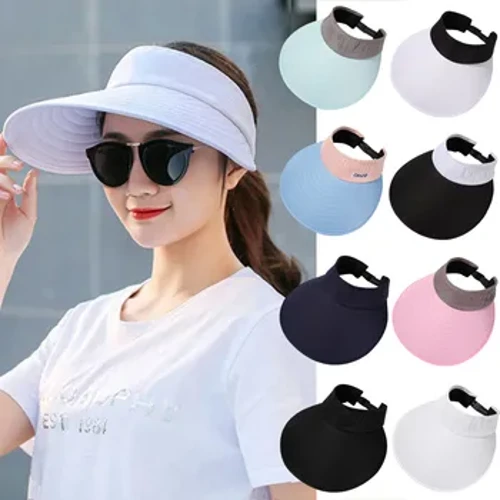 Isigqoko Se-Summer Wide Brim Sun Visor Isigqoko Esishintshayo Sokuvikela Igalofu Se-UV ​​Esiphathekayo Isigqoko Sezemidlalo Esilula Esilula Esebhishi Esivamile Sabesilisa Abesifazane