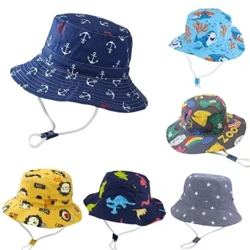 Mới Panama Mùa Hè Cho Bé Gái Nón Đi Biển Mũ Du Lịch Bé Trai Người Cá Nắp Ngoài Trời Trẻ Em Nón Cotton Tập Đi Cho Bé nón