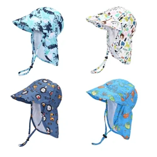 New Panama Musim Panas Bayi Ember Topi untuk Anak Laki-laki Anak Perempuan Kartun Breathable Mesh Anak Pantai Selendang Sun Hat Anak-anak UV Protection Cap