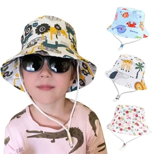 Kesä Panama Baby Girls -hattu Syksyinen sarjakuva poikien kalastajahattu Vauvan aurinkohattu ulkona UV-ämpärihattu lapsille taaperopäälliset
