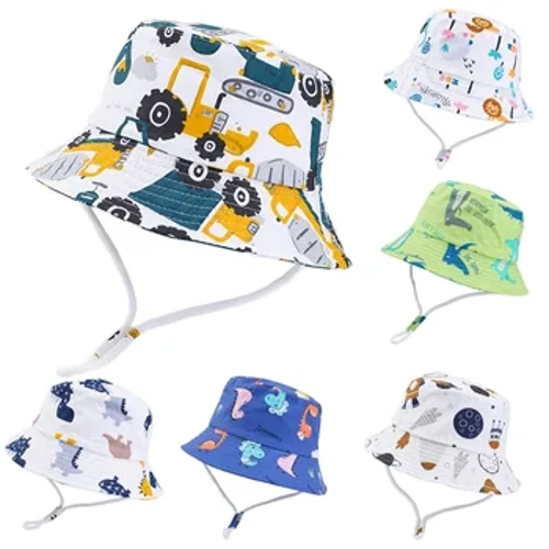 Mũ Chống Nắng Mùa Hè Cho Bé Gái Panama Mũ Bé Trai Cotton Mũ UV Trẻ Em Nón Tập Đi Trẻ Em Mũ Panama Đi Biển Ngoài Trời mũ Lưỡi Trai
