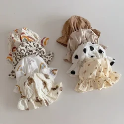 Mới Mũ Sơ Sinh Cho Bé Dễ Thương Trẻ Em Bé Trai Bé Gái Mũ Công Chúa Trẻ Sơ Sinh Cho Bé Bonnet Mùa Hè Mũ Chống Nắng Trẻ Em Mềm Mại Có Thể Điều Chỉnh mũ Lưỡi Trai