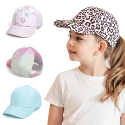Ibu Anak Topi Baseball untuk Anak Perempuan Aksesoris Musim Panas Anak Gadis Topi Matahari Olahraga Perjalanan Anak Topi Adjustable 53/56 Cm