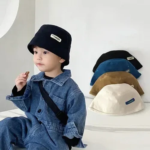 Màu Trơn Cho Bé Người Cá Mũ Thời Trang Đầu Dẹt Cotton Trẻ Em Nón Xuân Hè Cho Bé Sun Mũ
