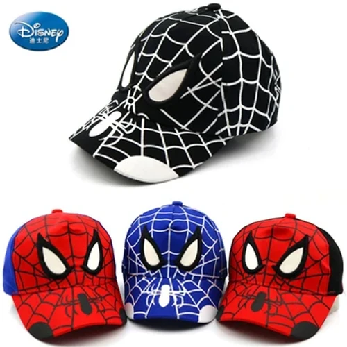Disney Spiderman basebollkeps för pojkar Flickor Baby baseballkepsar Tecknad bomull sommar andas solhatt Barn hiphop hattar