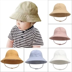 Letná čiapka Baby Bucket Detská čiapka Plážové doplnky Detská čiapka proti slnku pre chlapcov Dievčatá Čiapka Rybár Panama Čiapka pre deti pre 3M-6R