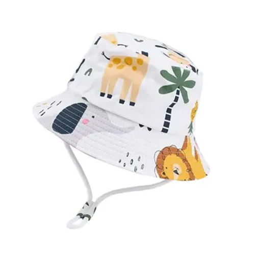 Musim Panas Panama Topi Bayi Perempuan Musim Gugur Kartun Laki-laki Topi Nelayan Bayi Topi Matahari Luar Ruangan UV Ember Topi untuk Anak Balita Bonnet