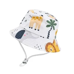 Mùa hè Panama Bé Gái Nón Mùa Thu Hoạt Hình Bé Trai Người Cá Nón Bé Hat Ngoài Trời UV Nón cho Muỗng Bonnets
