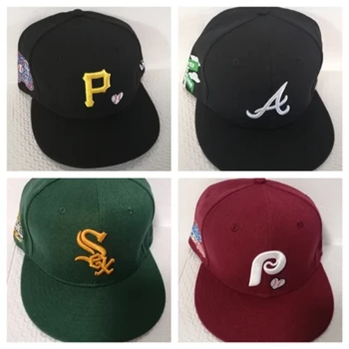Új hímzett illeszkedő sapkák Baseball sapkák Divat Hip Hop Méret Csont Férfi Női Levél Teljesen Zárt Gorras