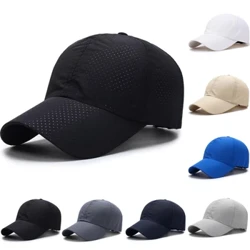 Männer Fraen Summer Baseball Cap Quick Dry Mesh Moud Sonn Hut Knach Atmung Hüts Strand Rees Unisex Kappen