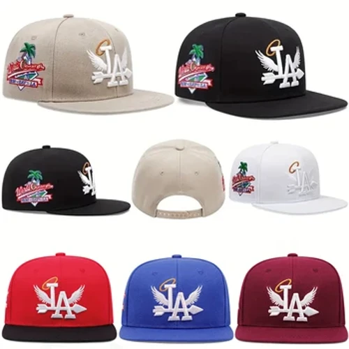 2024 New Letter Wing Side Coconut Tree Brodery High Quality Street Rap Hip Hop baseballhatt för män och kvinnor