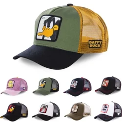 Ansawdd Uchel Brand Anime Cartwn Snapback Cotwm Baseball Cap Dynion Merched Hip Hop Dad Rhwyll Hat Trucker Hat Dropshipping