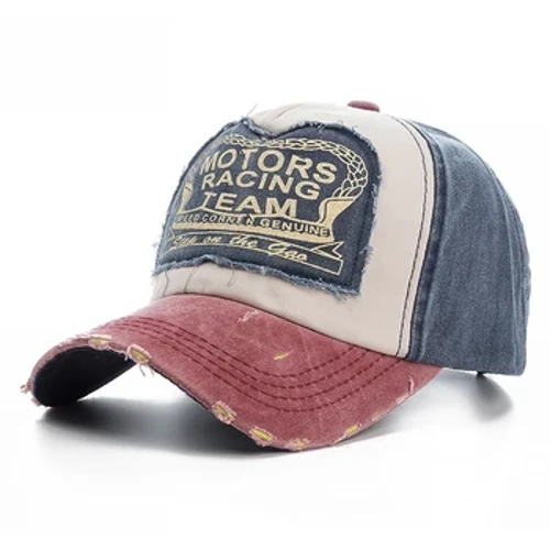 2024 Mataas na Kalidad na Nahugasan na Cotton Damage Baseball Cap Motor Snapback Hat Hip Hop Dad Hats Para sa Mga Lalaking Babae Paggiling Multicolor Bone