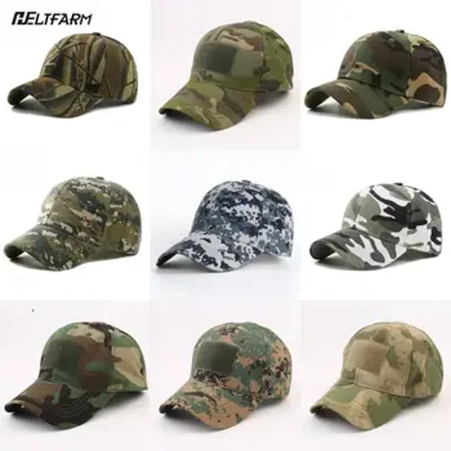 Reguleeritav pesapallimüts Taktikaline suvine päikesekaitsemüts kamuflaaž sõjaväe armee Camo Airsoft jahindus telkimine matkamine kalapüügimütsid