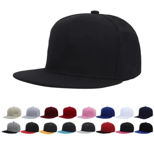 Unisex-keps Akryl Vanlig Snapback-hatt Hög kvalitet vuxen Hip Hop Baseball Kepsar för män Kvinnor Fritid utomhus Baseball Flat Hat