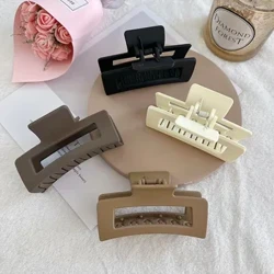 Phụ Nữ Hàn Quốc Bé Gái Nhựa Vuốt Tóc Kẹp Tóc Mũ Kích Thước Lớn Kẹp Tóc Cua Barrette Thời Trang Vật Trang Trí Phụ Kiện Tóc