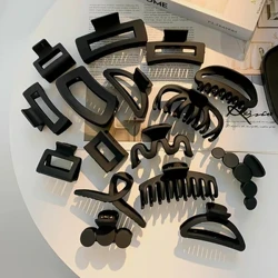 1 Máy Tính Màu Đen Lớn Vuốt Tóc Sang Trọng Acrylic Tóc Kẹp Tóc Barrette Cua Móng Vuốt Kẹp Mũ Đợi Đầu Đa Năng Cho Nữ Cô Gái Phụ Kiện Tóc