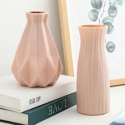 Bình Hoa Trang Trí Nhà Bình Nhựa Trắng Giả Gốm Hoa Giỏ Hoa Bắc Âu Bình Hoa Trang Trí Trang Trí Lễ Cưới