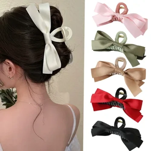 1 Cái Phong Cách Ngọt Ngào Nơ Vuốt Tóc Cho Nữ Hàn Quốc Quá Khổ Cá Mập Kẹp Thời Trang Bé Gái Kẹp Tóc Phụ Kiện Tóc Cô Gái Hàng Ngày trang Trí