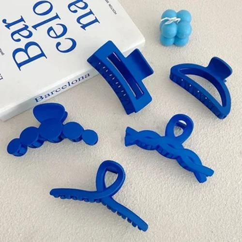 Kleins Blue Series Grab Clip Accesorii pentru păr Doamnă Spate Cap Hair Clip Coada de cal Gheare Clip Rechin Clip mare cu gheare Coșca